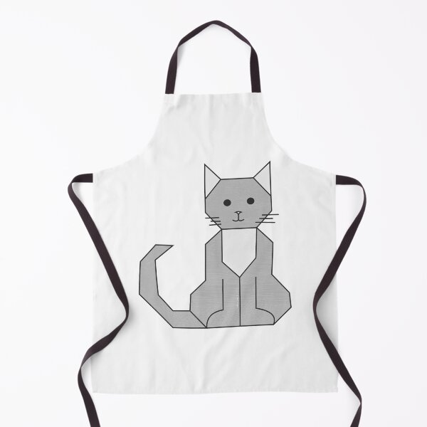 Item preview, cat drawing on grid designed and sold by E.D.CH designs..