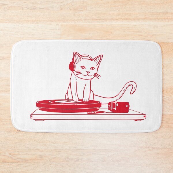Item preview, DJ Cat (Red) designed and sold by cptcarterprints.