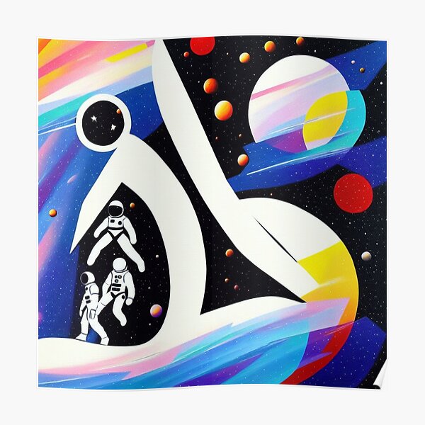 TREND! - Astronaut in space - Kids Poster