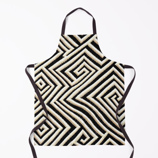 Item preview, Abstract black and white labirinth funny pattern designed and sold by EmeraldeaArt.
