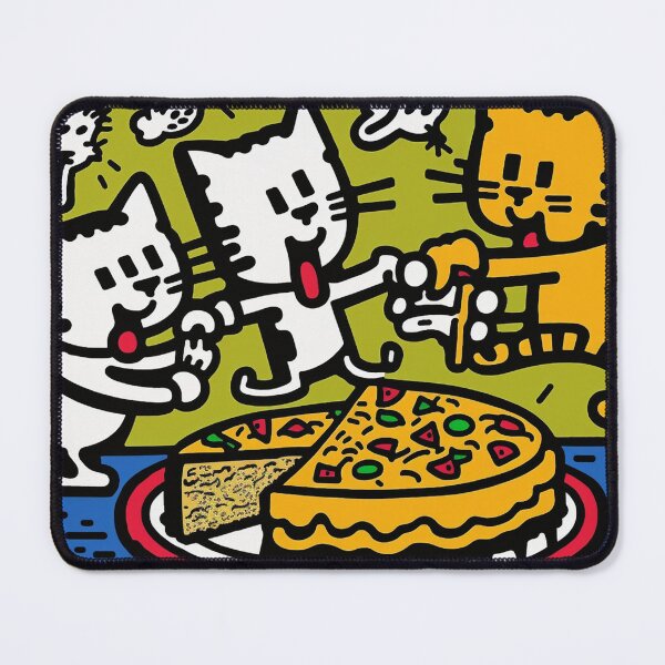 Item preview, Very happy and cute cats eating cake designed and sold by NxtGenArt.