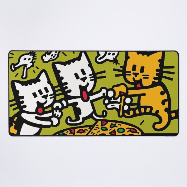 Item preview, Very happy and cute cats eating cake designed and sold by NxtGenArt.