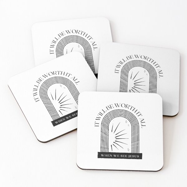 Item preview, it will be worth it all hymn - line art religious design designed and sold by Sarah Rosie Studios.