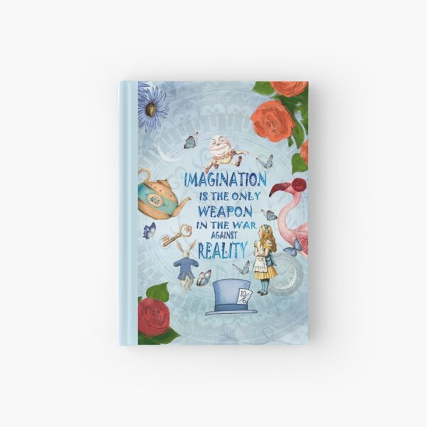 Alice In Wonderland - Imagination Quote Hardcover Journal