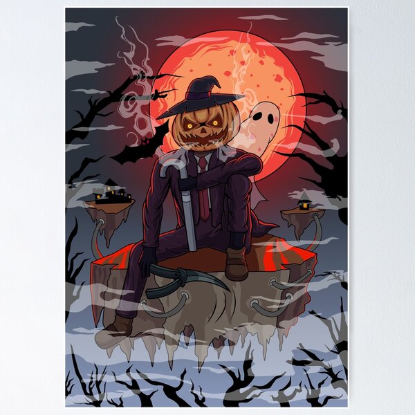 Item preview, Jack with ghost and bat designed and sold by efiik.