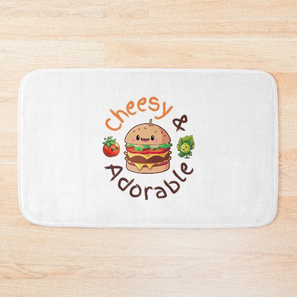 Item preview, Cheesy & Adorable Kawaii Burger Design for Light Background designed and sold by zwrohn.