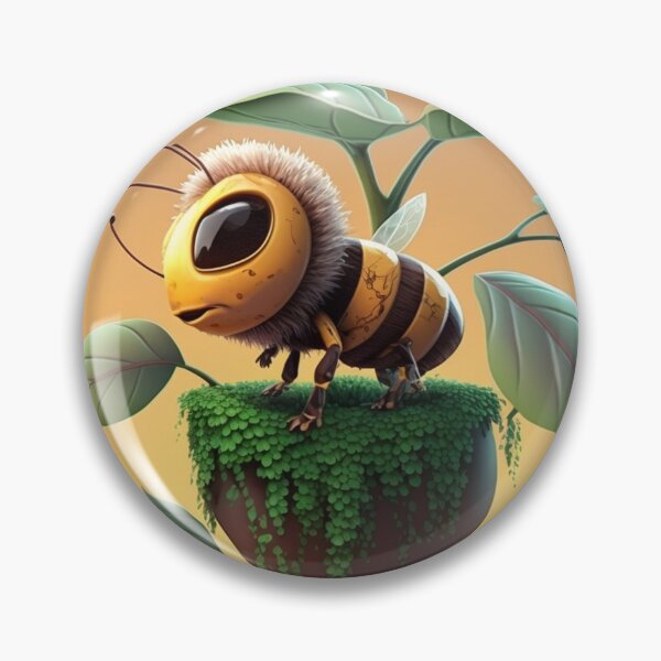 Item preview, Bee On A Super Lovely Cartoon Sunflower designed and sold by WixWorks.