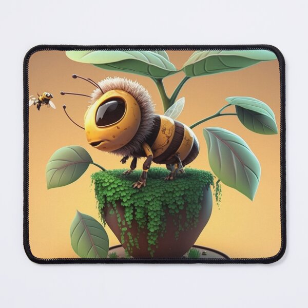 Item preview, Bee On A Super Lovely Cartoon Sunflower designed and sold by WixWorks.