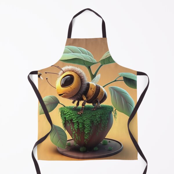 Item preview, Bee On A Super Lovely Cartoon Sunflower designed and sold by WixWorks.
