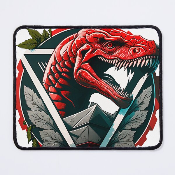 Item preview, Tyrannosaurus rex red and black color designed and sold by CinEmmaDesign.