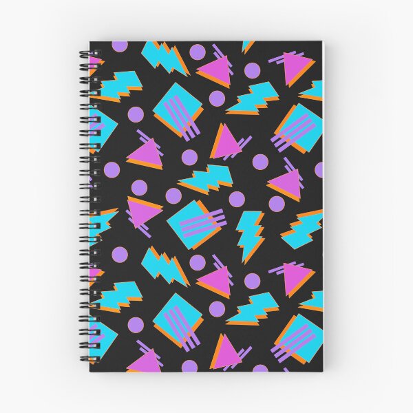 Item preview, Funky Vintage Memphis Style Design on Black Background designed and sold by LaRoach Digital Arts.