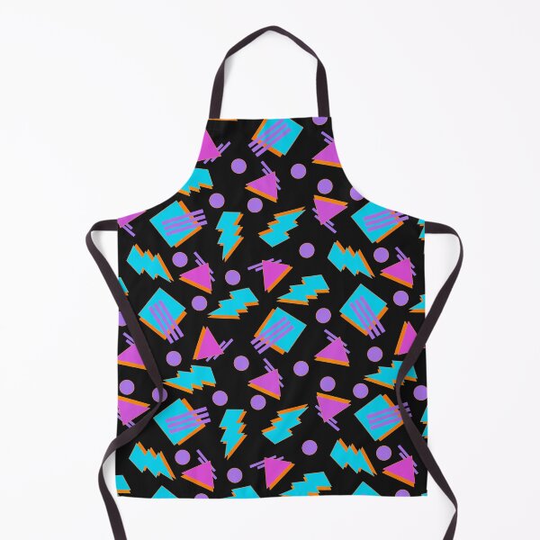 Item preview, Funky Vintage Memphis Style Design on Black Background designed and sold by LaRoach Digital Arts.
