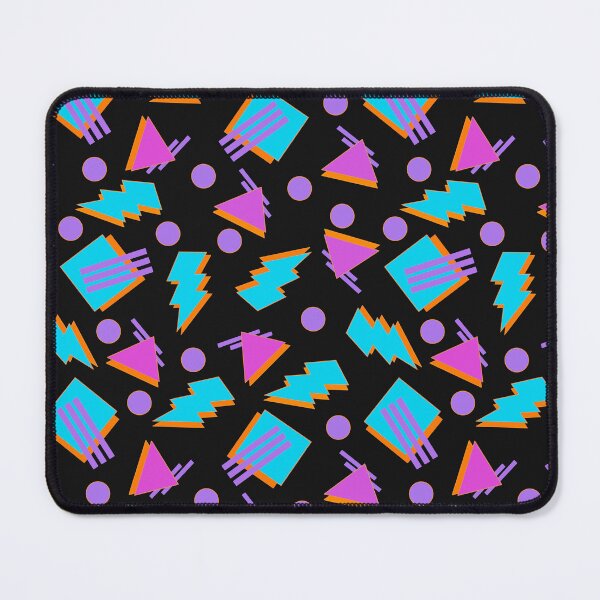 Item preview, Funky Vintage Memphis Style Design on Black Background designed and sold by LaRoach Digital Arts.