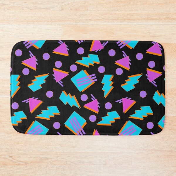 Item preview, Funky Vintage Memphis Style Design on Black Background designed and sold by LaRoach Digital Arts.