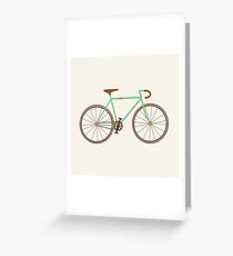 Green Fixie Greeting Card