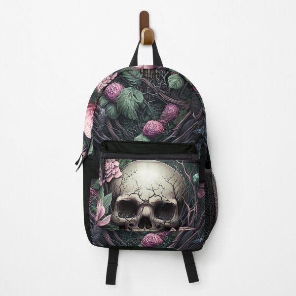 Item preview, Skull and Pink Roses Pink Skull Art Pink Gothic Skull designed and sold by Art.Fusion.Studio.