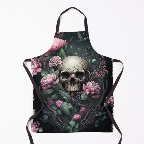 Item preview, Skull and Pink Roses Pink Skull Art Pink Gothic Skull designed and sold by Art.Fusion.Studio.