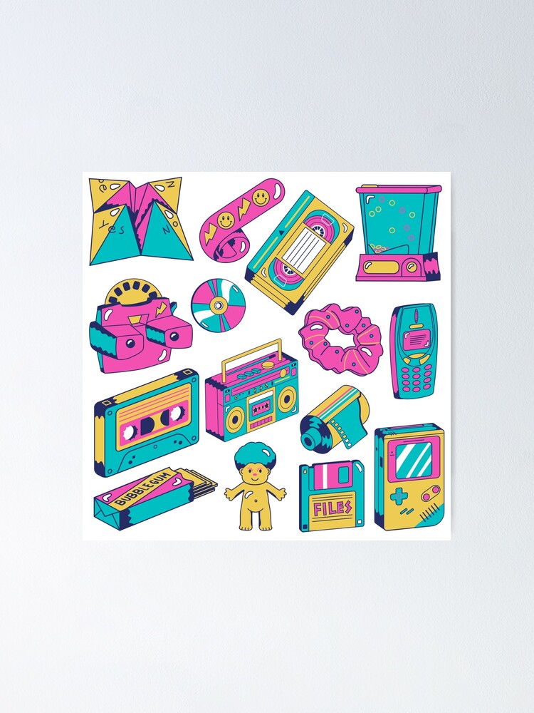 90s-nostalgia-poster-for-sale-by-katscanvas-redbubble