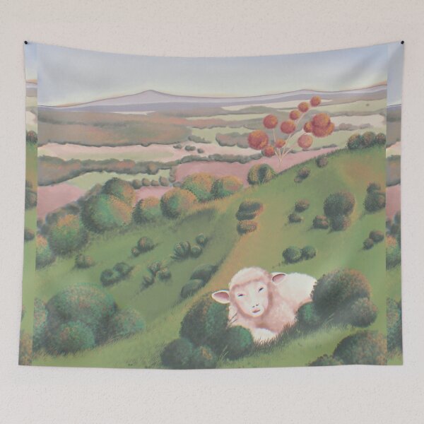 Item preview, Sheep on the hill designed and sold by Art-of-Enami.