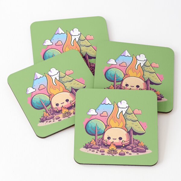 Item preview, Funny Marshmallow Camp Fire Explore More Mountain Scene At The Great Outdoors Get Lost In Forest Camping Lovers designed and sold by ultra-cute.