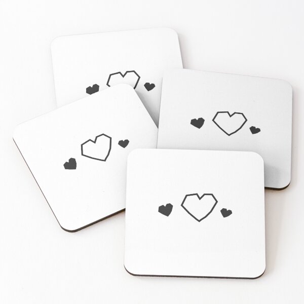 Item preview, 3 corazón negro blanco designed and sold by Nartcrea.