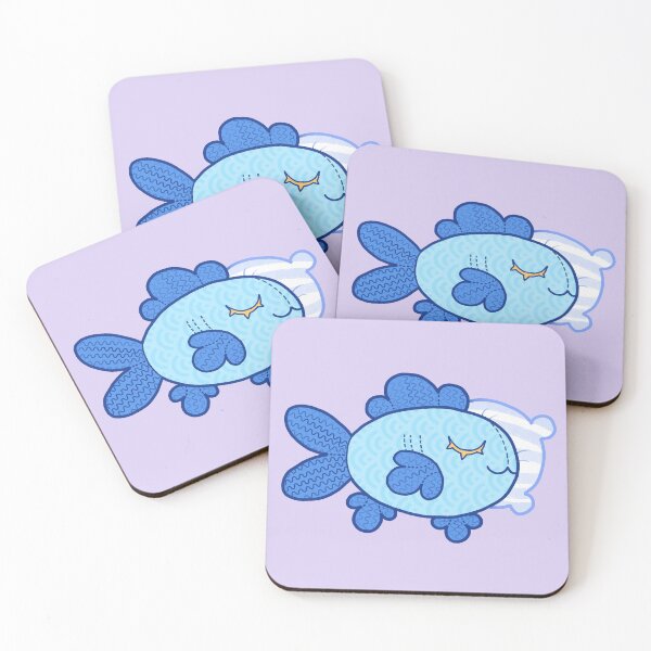 Item preview, Sleepy Cozy Fish designed and sold by Spadefish Art.