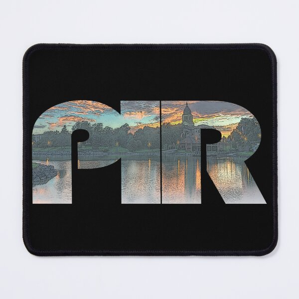 Item preview, Pierre, South Dakota PIR Sunset Cityscape designed and sold by CrabbyLobster.