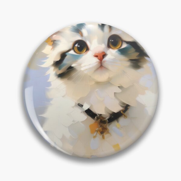 Item preview, Feline Grace: A elegant kitty oil painting designed and sold by KH-GardenEden.