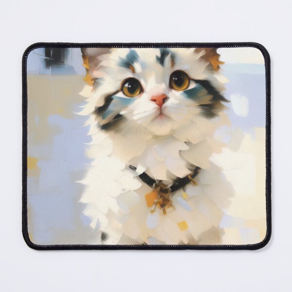 Item preview, Feline Grace: A elegant kitty oil painting designed and sold by KH-GardenEden.