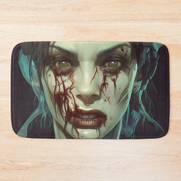 Item preview, A female zombie with a bloody wreath designed and sold by brandway.