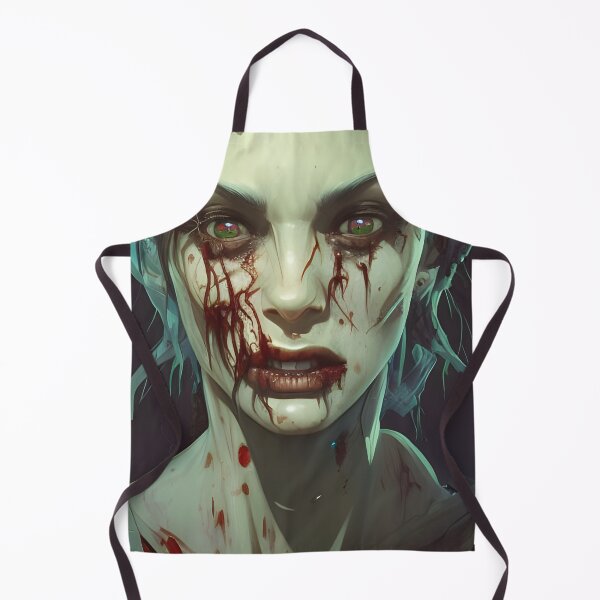 Item preview, A female zombie with a bloody wreath designed and sold by brandway.