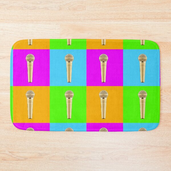 Item preview, Golden Microphone pop art designed and sold by PeterADesign.
