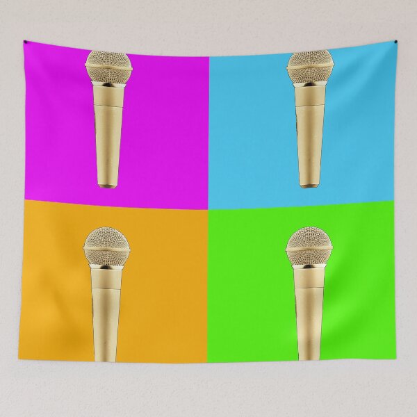 Item preview, Golden Microphone pop art designed and sold by PeterADesign.