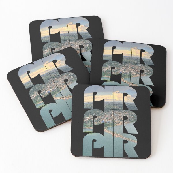 Item preview, Pierre, South Dakota PIR Sunset Cityscape Repeating Pattern designed and sold by CrabbyLobster.