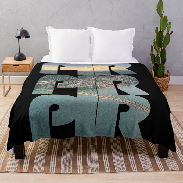 Item preview, Pierre, South Dakota PIR Sunset Cityscape Repeating Pattern designed and sold by CrabbyLobster.