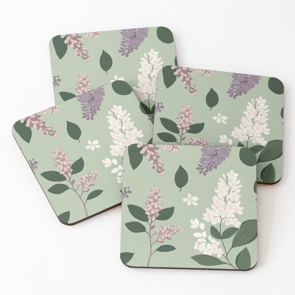 Item preview, Lilac Mist: A Dreamy Pastel Pattern Inspired by the Soft Hues of Spring designed and sold by EmeraldeaArt.