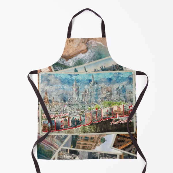 Item preview, Greetings from Melbourne in Australia Vintage style retro souvenir designed and sold by DeveloperProp0.
