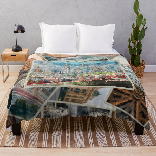Item preview, Greetings from Melbourne in Australia Vintage style retro souvenir designed and sold by DeveloperProp0.