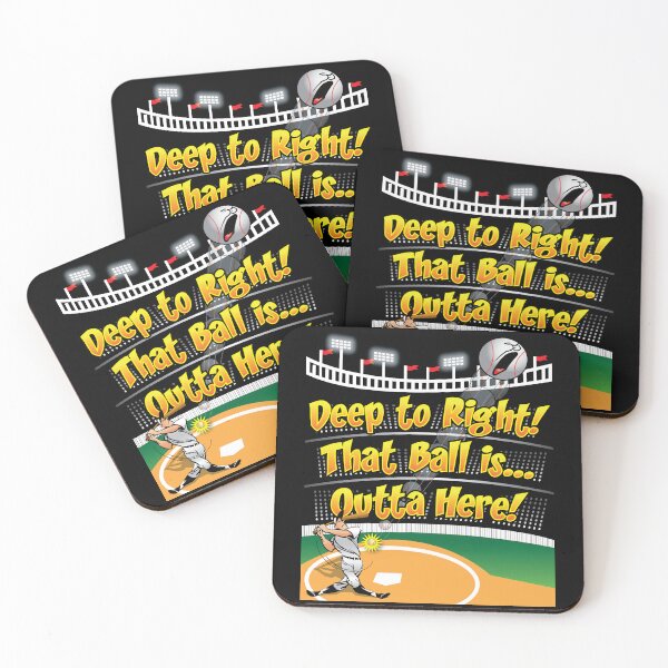 Item preview, Deep To Right! That Ball is Outta Here! Baseball - Apparel designed and sold by LatinSaint.