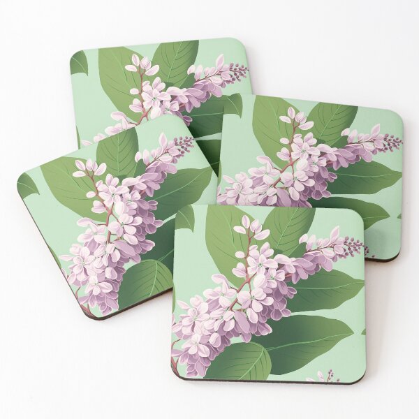 Item preview, Lilac Aura: A Delicate Display of Lilac Blossoms and Leaves in Soft Tones designed and sold by EmeraldeaArt.