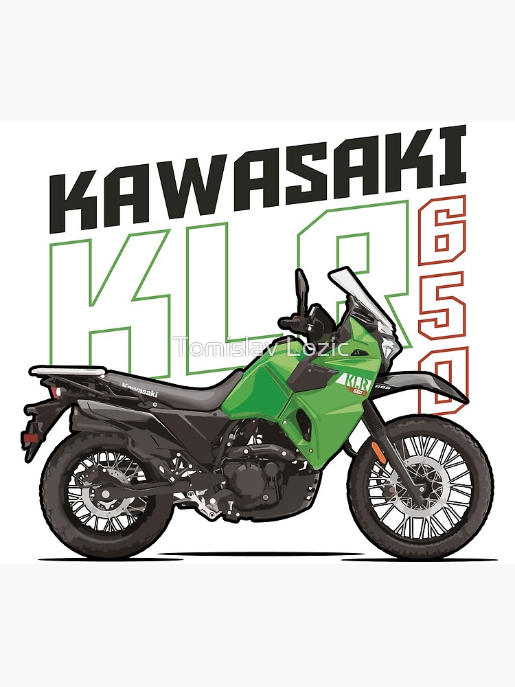 KLR 650 Green Art Print