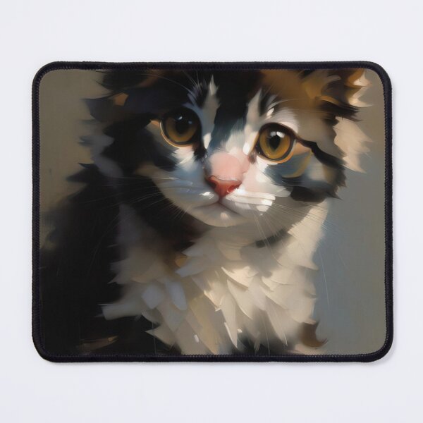 Item preview, Feline Majesty: A regal kitty oil painting designed and sold by KH-GardenEden.