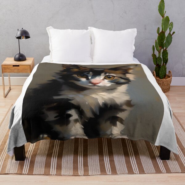 Item preview, Feline Majesty: A regal kitty oil painting designed and sold by KH-GardenEden.