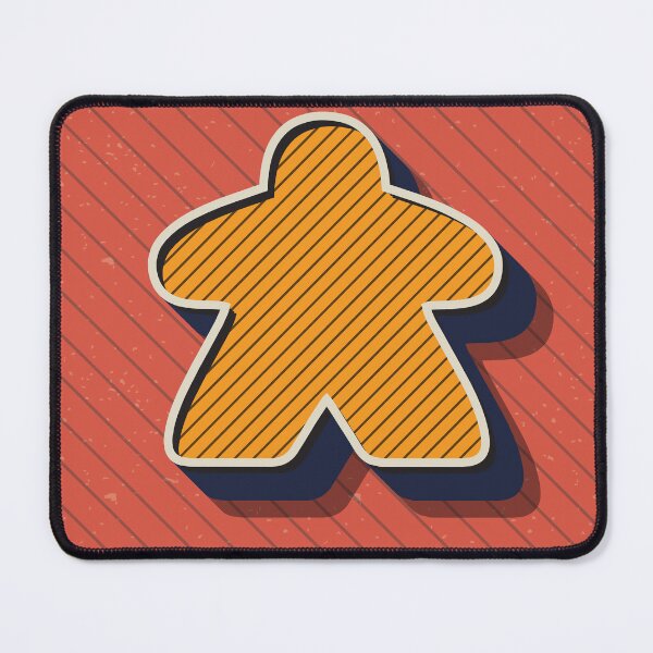 Artikelvorschau, Rotes Vintage Retro Brettspiel Meeple entworfen und verkauft von BeamGeeks.