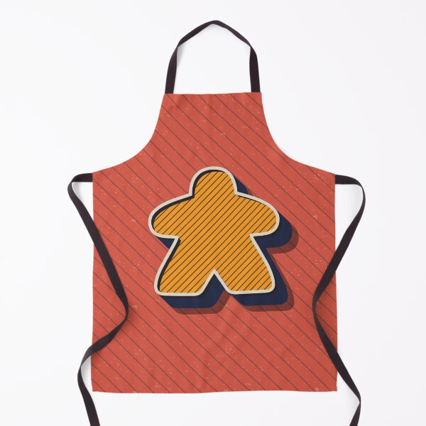 Item preview, Red Vintage Retro Board Game Meeple designed and sold by BeamGeeks.