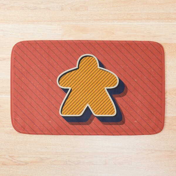 Item preview, Red Vintage Retro Board Game Meeple designed and sold by BeamGeeks.