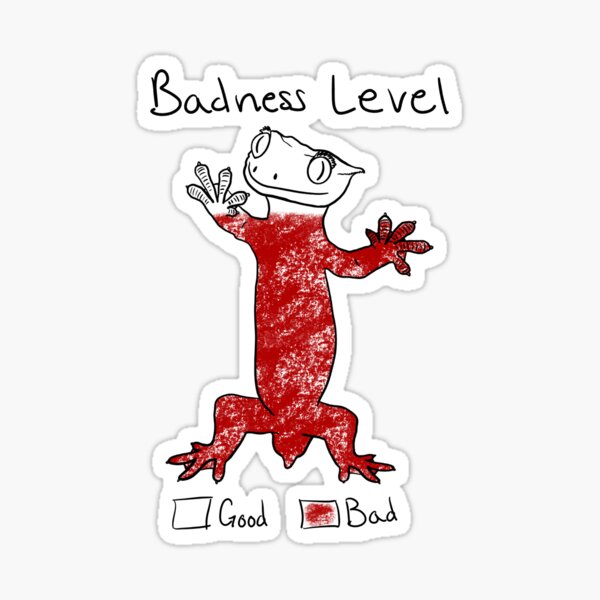 Item preview, Crested Gecko Badness Level (No Tail) designed and sold by Dulcimer17.