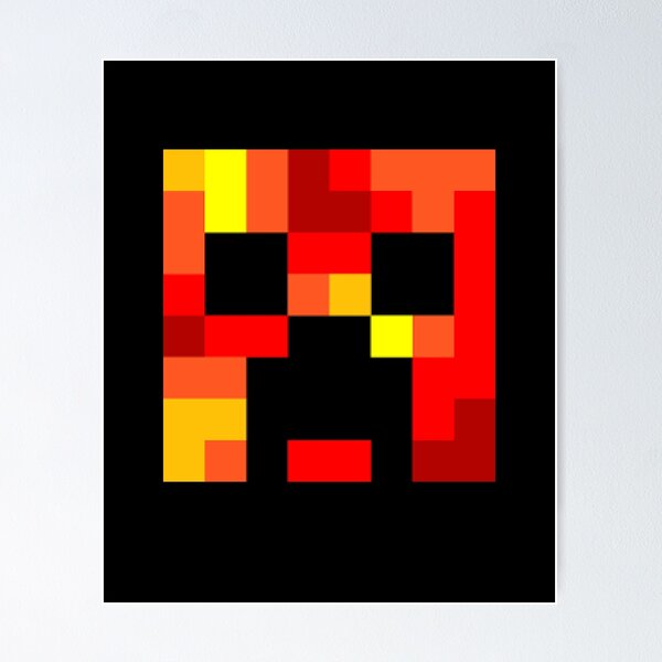Item preview, A Face Pixel Fire Skin Art designed and sold by Angellisa.