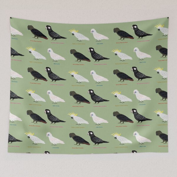 Item preview, More Aussie Cockatoo family birds designed and sold by ThundRDownunder.