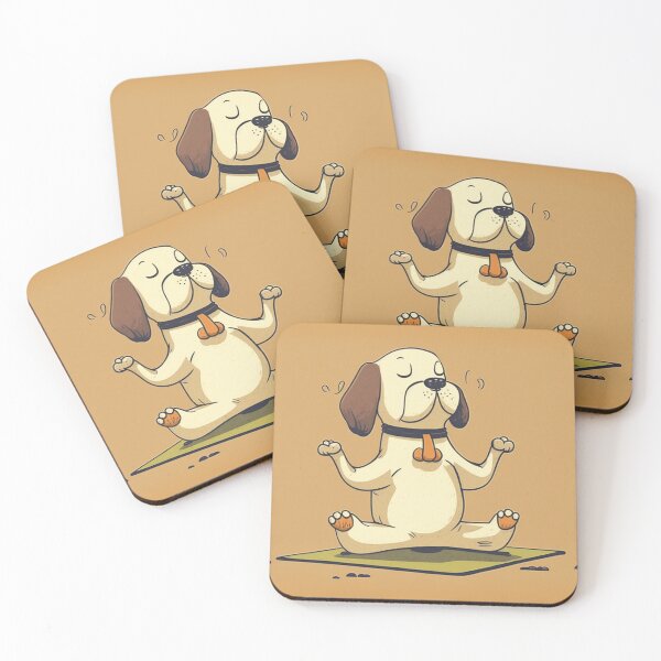 Item preview, Dog doing yoga, very zen designed and sold by NxtGenArt.